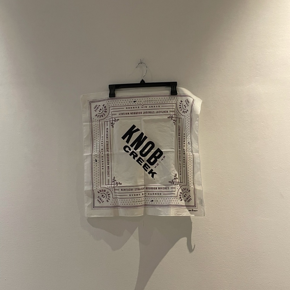 Knob Creek Kentucky Straight Bourbon Whiskey Bandana | Novelty Bar Accessory